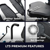 Teeter FreeStep Recumbent Cross Trainer Stepper, Zero-Impact Exercise Bike Alternative w/Patented Physical Therapy Stride, Up to 350lb, Free App w/Trainer Workouts