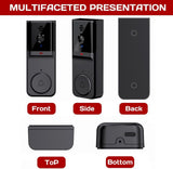 Video Doorbell with Monitor - Video Intercom System with 4.3 Inch 1080P HD Monitor 2.4G Module Connection, No APP and Subscription Fees, Two-Way Audio, Comes with an 8GB Memory Card Card Night Vision
