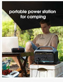 Portable Power Station 600W(1200W Peak), 576Wh Solar Generator, LiFePO4 Battery 1.5Hour Fast Charging, Power Bank for Home & Emergency Backup, Hurricane, CPAP (Solar Optional)