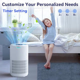 Air Purifiers for Home Large Room Up to 1680 Ft², Tailulu H13 HEPA Air Filter Cleaner, 360° Air Intake & Outlet,Smoke Dust Pollen,15dB Sleep Mode Air Purifiers