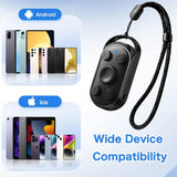duskeep Bluetooth Camera Remote Shutter with Zoom for iPhone Android, Vlogs