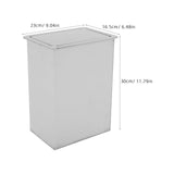 Wakauto Stainless Steel Countertop Trash Can Swing Lid Built-in Kitchen Bin