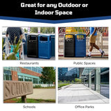 Large Capacity 50 Gallon Waste Bin Made of 100% Recycled Plastic Commercial Outdoor Trash Can