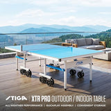 STIGA Outdoor Table Tennis Table – All-Weather Waterproof Aluminum Ping Pong Table with Net & Post, QuickPlay Assembly, 108" L x 60" W x 30" H