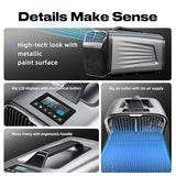 Outohome 5200BTU Portable Camping Air Conditioner For Tent Outdoor and Indoor Use,400W Low Power for RV,Truck,Van and Car Cooling (Dark Silver)