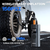 INNOVV P1 Aluminum Tire Inflator Portable Air Compressor, 3X Faster 150PSI Cordless Car Air Pump with Auto-Shutoff, Motorcycle Pumps