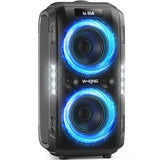 W-KING 270W Peak Party Large Loudest Bluetooth Speaker Bigest Boom Box, Portable Speakers Wireless/12 Custom Deepest Bass/Massive 125dB 6.5''x2 Subwoofer/IPX5/MIC&GTR in/USB/TF/AUX, Removable Battery