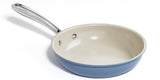 Redchef Ceramic Non Stick Egg Pans, Nonstick Frying Pan Skillet, 8 inch Cooking Pan Non Toxic, Dishwasher/Oven Safe (Blue)