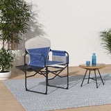 SUNNYFEEL Camping Directors Chair, Heavy Duty,Oversized Portable Folding Chair with Side Table, Pocket for Beach, Fishing,Trip,Picnic,Lawn,Concert Outdoor Foldable Camp Chairs
