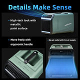 OUTOHOME Portable Air Conditioner 5100 BTU, 110V Quiet Cooling AC with Fan, 24 Hour Timer, 4-in-1 Unit for Small Rooms, Tent, RV & Home Use