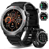 Military Smart Watches for Men(Answer/Make Calls), 1.39"HD Fitness Watch, 24/7 Heart Rate Sleep Monitor, Smart Watch for Men 110+ Sport Modes, 30Day, IP68 Waterproof Smartwatch for Android iOS
