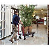 Rubbermaid Commercial Products Heavy Duty Platform Truck, Black Push Cart Dolly