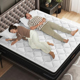 Medium Firm Queen Size Mattress, 14 inch Hybrid Mattress in a Box with Zoned Lumbar Support for Side Sleepers