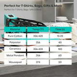16x24 Heat Press Machine for T Shirts, Semi-Automatic Auto Open Heat Transfer Machine with Slide-Out Drawer, Infrared Laser Alignment