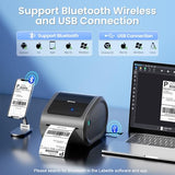 Bluetooth Shipping Label Printer 4x6 - D520BT Thermal Label Printer for Small Business