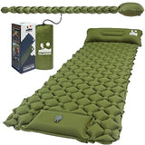 VALEHOWL 1.8 Pounds Ultralight Camping Sleeping Pad - R-Value 3.0 for 4 Seasons, Durable & 100% Waterproof Outdoor Air Mattress, Compact Sleeping Mat for Hiking, Backpacking, Travel