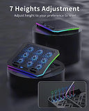 KeiBn Upgraded Gaming Laptop Cooler Pad with 9 Quiet RGB Fans
