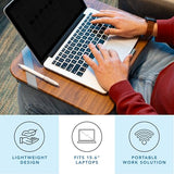 Designer Lap Desk with Phone Holder and Device Ledge - Arrow Stripes - Fits up to 15.6 Inch Laptops - Style No