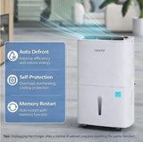 Waykar 150 Pints 2025 Energy Star Dehumidifier with Pump for Spaces up to 7,000 Sq. Ft at Commercial and Industrial Large Room, Warehouse, Home, Basement, with Drain Hose, Auto Defrost, Self-Drying