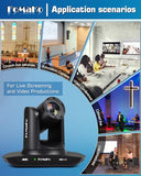 FoMaKo K30NS 4K 30x Optical Zoom PTZ Camera with NDI 6 & NDI HX3