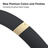 Beats Solo 4 - Wireless On-Ear Bluetooth Headphones, Up to 50-Hour Battery Life, Ultra-Lightweight Comfort, Powerful and Balanced Sound, Apple & Android Compatible - Black & Gold