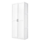 GMASONHK White Bookcase with Back Panel, 5-Shelf Book Organizer for Home Office and Classroom