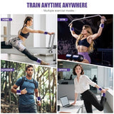 INDEPANDIA Wrist & Ankle Weights for Women and Men, 2lbs Pair Adjustable Silicone Weighted Bangles for Arm & Leg Workouts, Gradient Purple