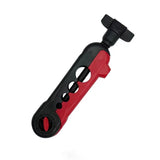 Tgpiao 1Pack Mini Fishing Line Winder Spooler Machine,Portable Adjustable Detachable Spinning Reel Spool Spooling Station System, Baitcaster Multifunctional Line Winder Tool (Black and red)