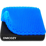 Gel Seat Cushion, Cooling seat Cushion (Super Large & Thick), Breathable Honeycomb Design Absorbs Pressure Points Seat Cushion