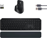 Logitech MX Keys S Combo - Performance Wireless Keyboard and Mouse with Palm Rest Logitech G