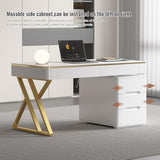 Dongge Wooden Computer Office Desk with Drawers for Home Office