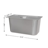 KoolMore Commercial Bain Marie Countertop Food Warmer, Soup Station, and Buffet Table Server with Three Serving Section, Stainless-Steel Steamer with Auto Shut Off (CFW-3), Silver