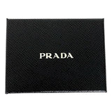 Prada Vitello 'Move' Signature Logo Plaque Card Case, Baltico (Navy) 1MC122