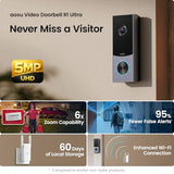 Doorbell Camera Wireless, Local Storage, No Subscription Required, 5MP Ultra HD, Triple Motion Detection, 2.4/5 GHz WiFi