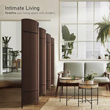 Sorbus 8 Panel Room Divider 6 ft. Tall - Privacy Screen, Extra Wide Double Hinged Panels