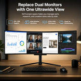 Deco Gear OLED 49 Inch Curved Monitor, 5K2K 5120×1440 Ultrawide Dual QHD