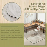Office Chair Mat for Carpet, Tempered Glass Chair Mat with Rounded Corners and Polished Edges
