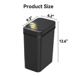 3 Pack Bathroom Trash Can 2.6 Gallon Small Touchless Automatic Motion Sensor Trash Cans