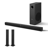 Elimavi Sound Bars for TV with Subwoofer - Detachable 2-in-1, 2.1 Deep Bass Surround Sound System, Bluetooth 5.3 & RCA, for TV, PC Gaming & Home Theater