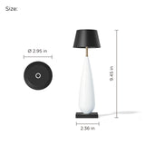 CORDIVA Cordless Table Lamp, Brass Rechargeable Dimmable LED Desk Lamp
