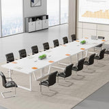 Tribesigns 8FT Conference Table Set of 2, Large Meeting Podcast Table
