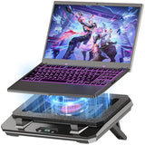 Upgraded Laptop Cooling Pad with Adjustable Stand, Turbo Boosted Cooler for Rapid Cooling 10-17inch Gaming Laptop, Flexible Sealing Ring