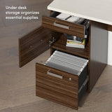 Hutch, and Keyboard Tray, Executive Workstation for Home or Professional Office, 65 Inches