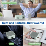 Air Purifiers for Home 600 Sq.Ft, TDBYWAE H13 True HEPA Air Purifier with USB Cable for Pets Dust Dander Pollen Odor Smoke (Green)