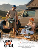 AFIFR Outdoor Bluetooth Speaker, 160W Loud Bass! Rugged, IP67 Waterproof, 24H Playtime with Lights, Wireless TWS Pairing Portable Speakers for Party, Outsides, Travel, Beach, Garage (Canyon Dust)