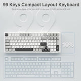 Wireless Mechanical Keyboard,Tri-Mode BT5.0/2.4GHz/USB-C Hot Swappable Custom Keyboard,Pre-lubed Linear Switches