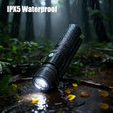 Telescopic Camping Light, Portable Rechargeable Camping Lantern, Outdoor Adventure Emergency Flashlight, Waterproof LED Camp Lamp with Magnetic (Black)