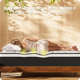 Firm King Mattress 12 Inch - Hybrid Mattress for Spinal Alignment