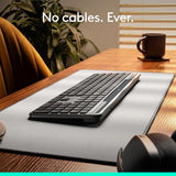 Logitech Signature Slim Solar+ Wireless Bluetooth Keyboard K980 for Mac, Solar and Artificial Light Powered