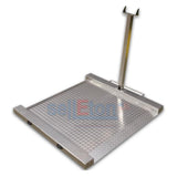 SellEton SL-Wheelchair-1k Aluminum Heavy Duty Wheelchair Scale Platform 1000lb x 0.2lb – Drum Chair Scale with Dual Ramp Aluminum Platform – Portable Scales for Physicians (Made in USA)